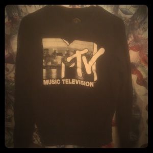MTV black crew neck sweater